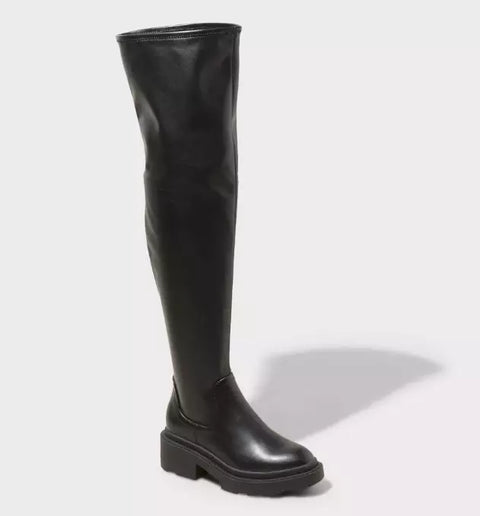 Wild Fable Women's Black Everest Over the Knee Stretch Boot |Wild Fable In Lebanon