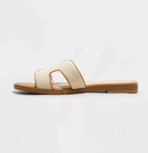 A New Day Women's Beige Nina H-Band Slide Slipper |A New Day In Lebanon