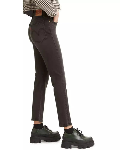 Levi's Women's Black High-Rise Wedgie Straight Cropped Jeans  |Levi's In Lebanon