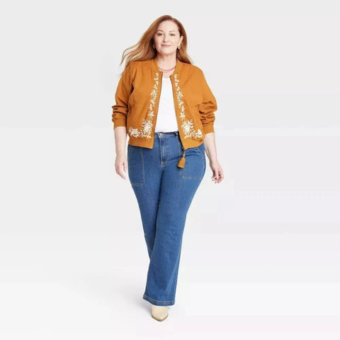 Knox Rose Women's Plus  Size High-Rise Flare Jeans | Knox Rose In Lebanon