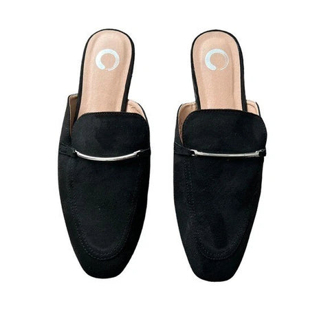 Journee Collection Women's Black Ameena Slip On Mules |Journee Collection In Lebanon