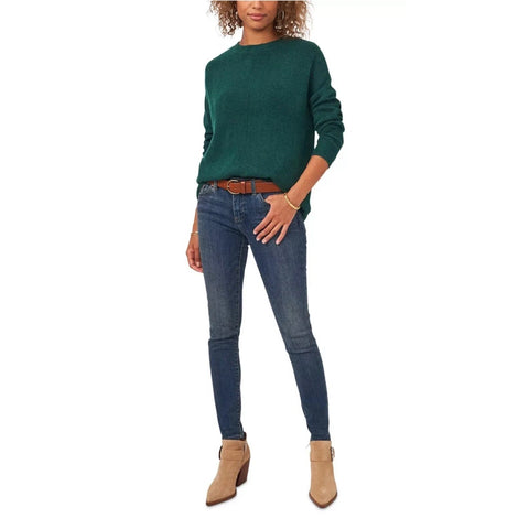 Vince Camuto Women's Dark Green Crew Neck Sweatshirt | Vince Camuto In Lebanon