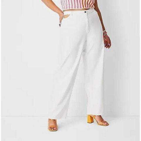 Future Collective Women's White Cut Out Waist Straight Leg Jeans |Future Collective In Lebanon