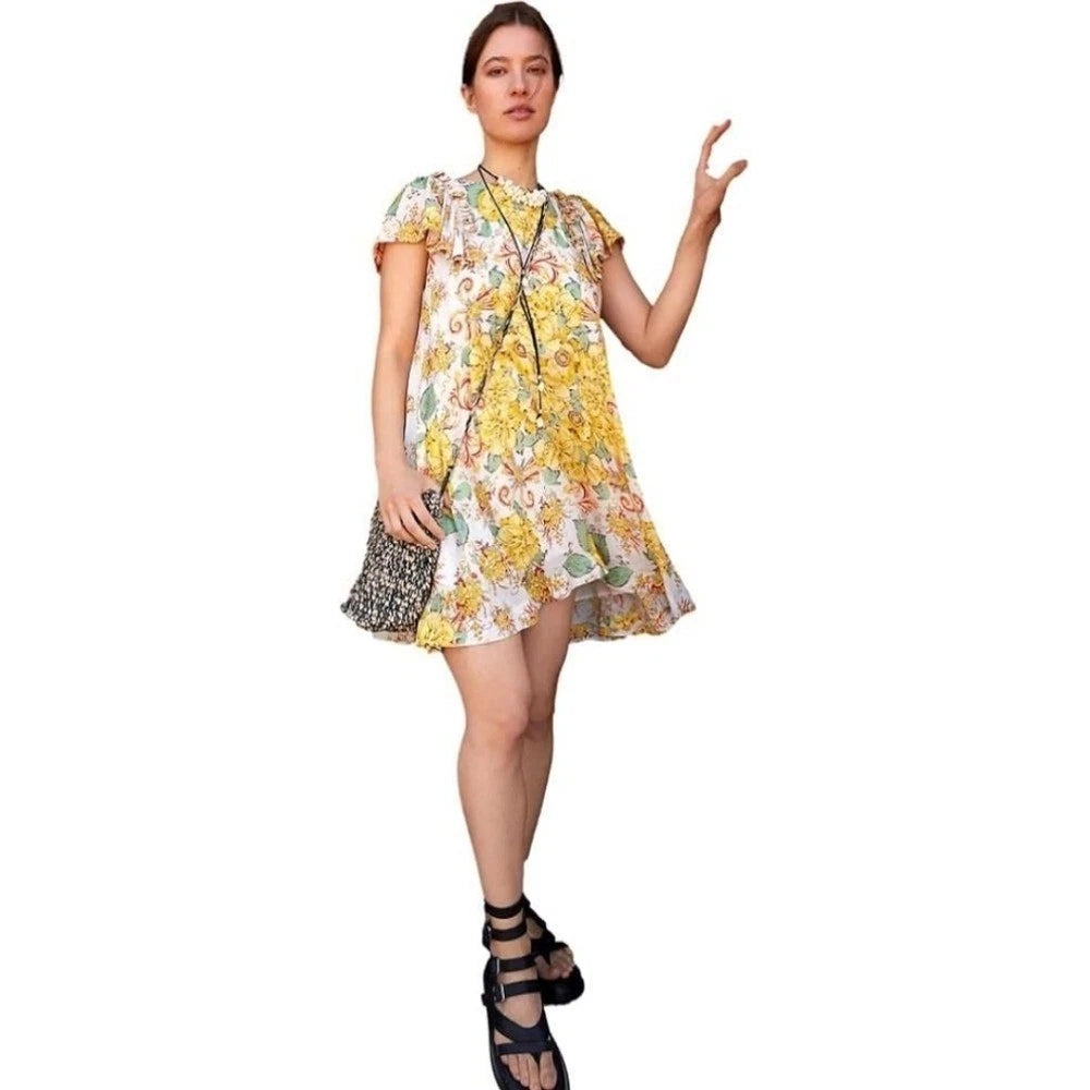 Free People Women's Multicolor Floral Yara Mini Dress |Free People In Lebanon