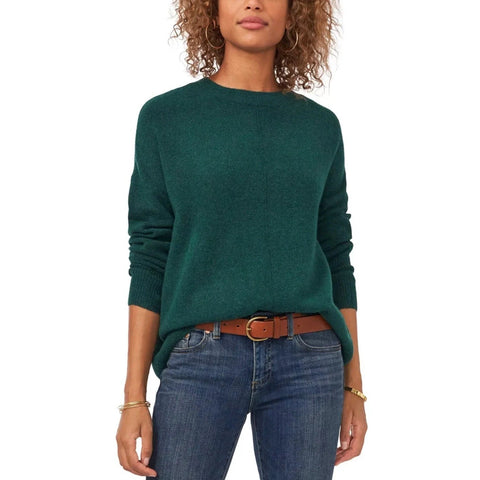 Vince Camuto Women's Dark Green Crew Neck Sweatshirt | Vince Camuto In Lebanon
