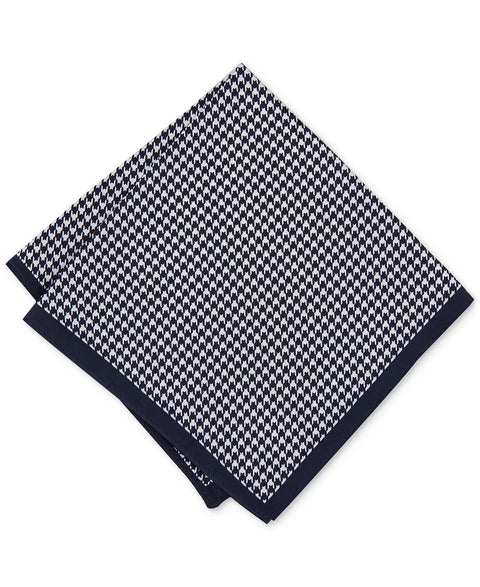 Alfani Men's Navy/White Houndstooth Pocket Square | Alfani In Lebanon