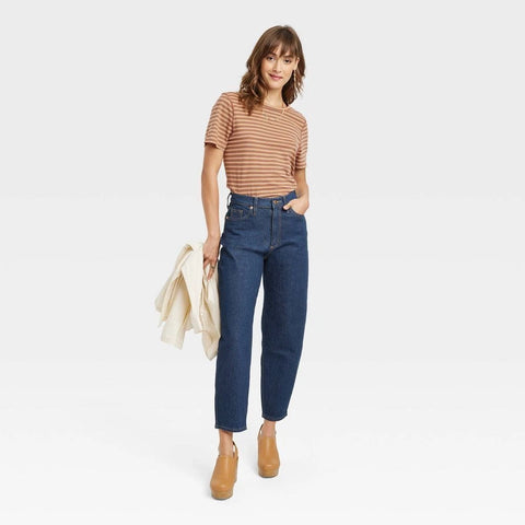 Universal Thread Women's Navy Super-High-Rise Tapered Balloon Jeans |Universal Thread In Lebanon