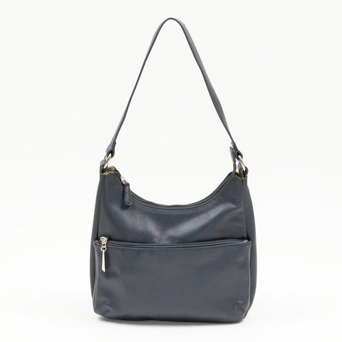 Giani Bernini Women's Navy Nappa Leather Hobo Shoulder Bag | Giani Bernini In Lebanon
