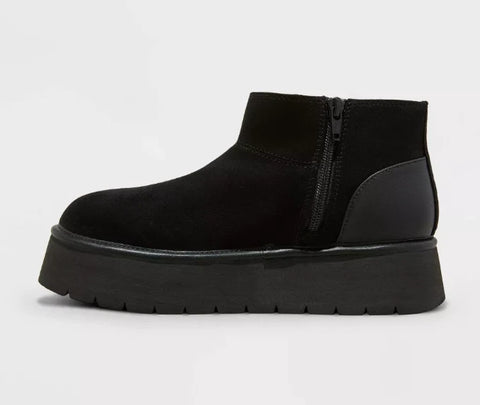Wild Fable Women's Black Missy Platform Booties |Wild Fable In Lebanon