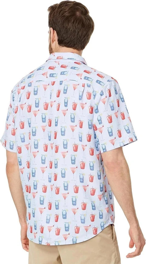 Tommy Bahama Men's Blue Cocktail Printed Shirt | Tommy Bahama In Lebanon