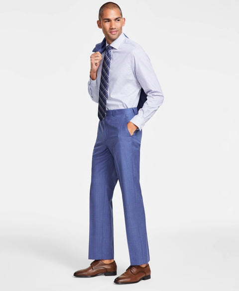 Michael Kors Men's Blue Classic-Fit Pinstripe Wool Suit Pants  |  Michael Kors in Lebanon