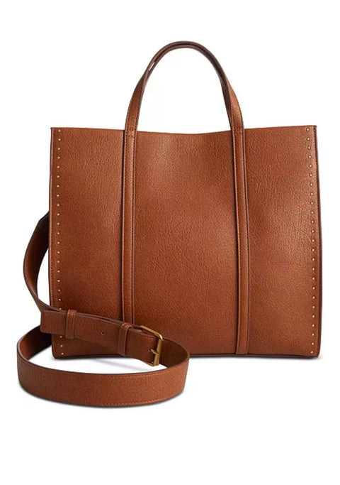 Style & Co Women's Camel Boxy Medium Tote Tortoise Handbag | Style & Co In Lebanon