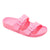 Shade & Shore Women's Pink Neida EVA Two Band Footbed Slide Slipper | Shade & Shore In Lebanon