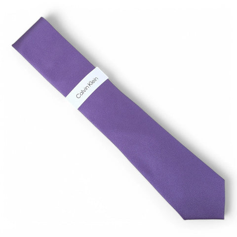 Calvin Klein Men's Purple Sienna Solid Necktie|Calvin Klein In Lebanon