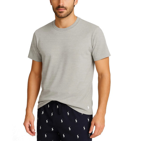 Polo Ralph Lauren Men's Gray Heather Cotton Jersey Sleep Pajama T-Shirt | Polo Ralph Lauren In Lebanon