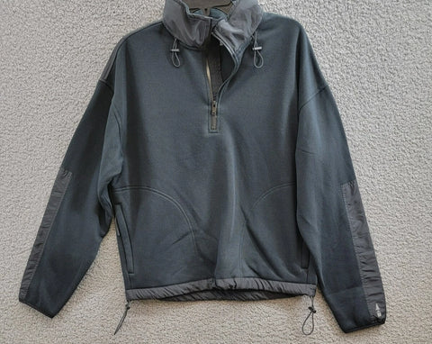 Bass Outdoor Men's Black Regular-Fit Convertible Hood 1/4-Zip Sweatshirt | Bass Outdoor In Lebanon