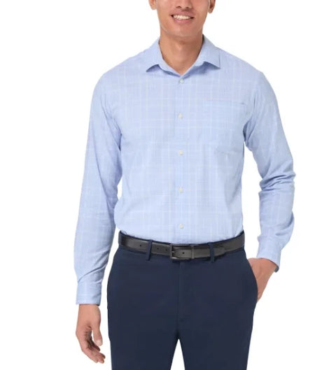 Kirkland Signature Men's Light Blue Performance Sport Shirt | Kirkland Signature In Lebanon