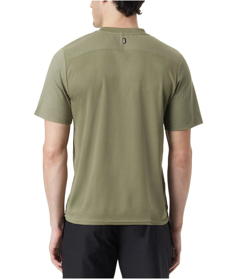 Bass Outdoor Men's Khaki Green Regular Fit Crew Neck T-Shirt | Bass Outdoor In Lebanon