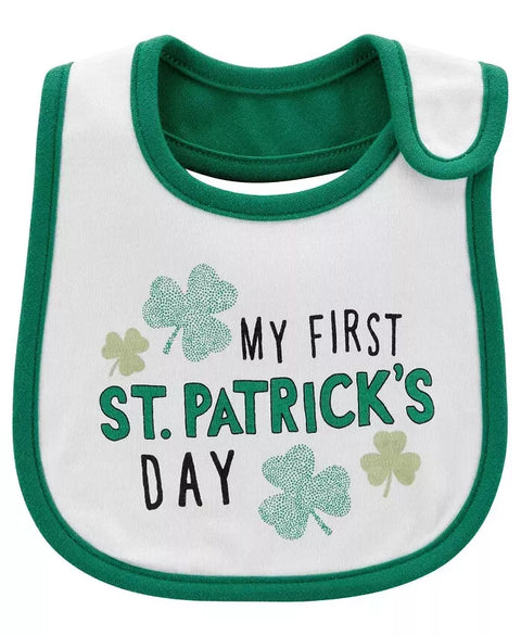 Carter's Babies White & Green Bib | Carter's In Lebanon