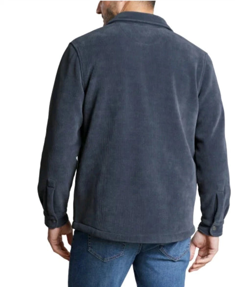 Copper & Oak Men's Navy  Stretch Fabric Pockets Shirt Jacket | Copper & Oak In Lebanon