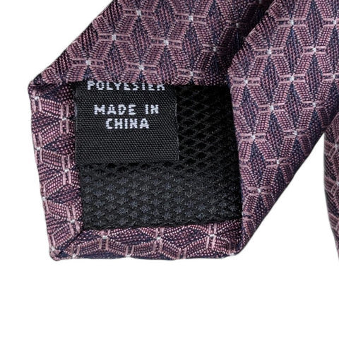 Alfani Men's Purple Moores Geo-Pattern Necktie|Alfani In Lebanon