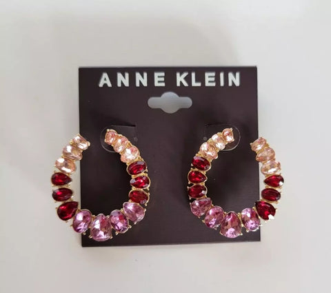 Anne Klein Women's Red Multicolor Hoop Earrings |Anne Klein in Lebanon