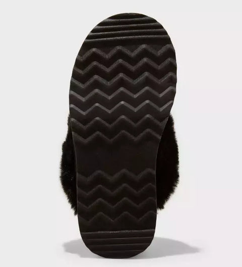 Cat & Jack Girl's Black Inez Scuff Slippers |Cat & Jack In Lebanon