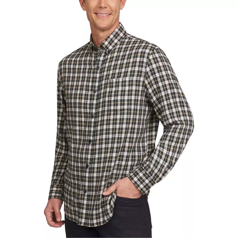 Lands End Men's Multicolor Checkered Long Sleeve Shirt | Lands End In Lebanon