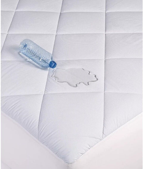 Martha Stewart Collection Cool To Touch Twin Mattress White & Blue ABT53 shr