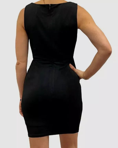 Sam Edelman Women's Black Ruched Cowlneck Bodycon Minidress | Sam Edelman In Lebanon