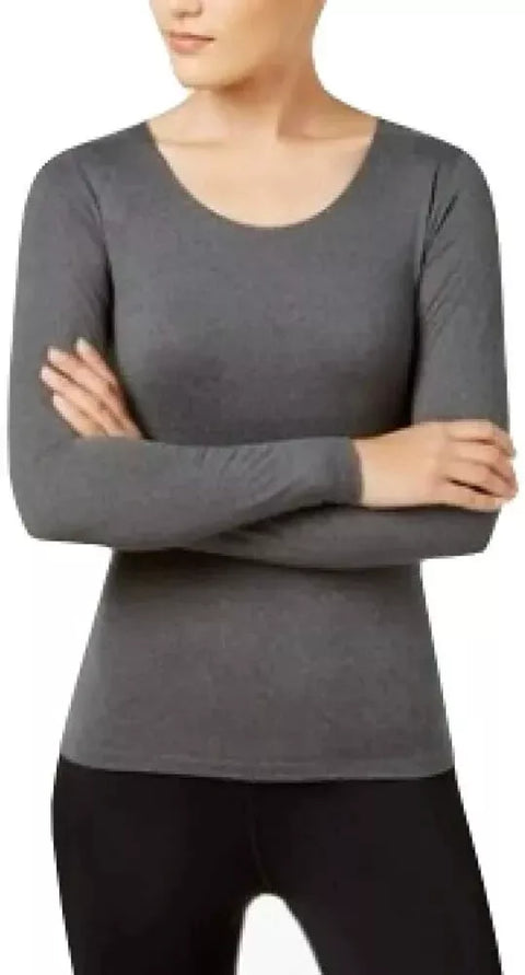 32 Degrees Women's Dark Grey Cozy Heat Long Sleeve Charcoal|32 Degrees In Lebanon