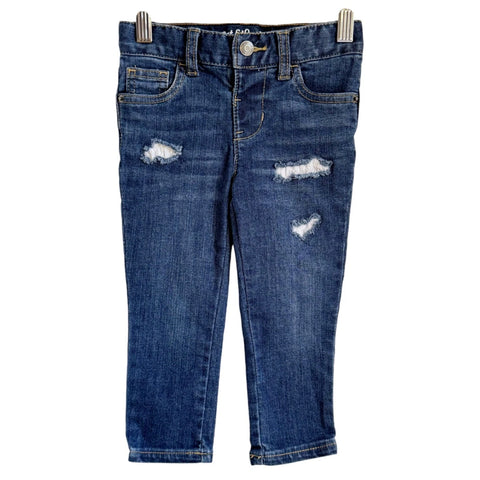 Cat & Jack Girl's Blue Skinny Dark Rip Repair Jeggings Jeans | Cat & Jack In Lebanon
