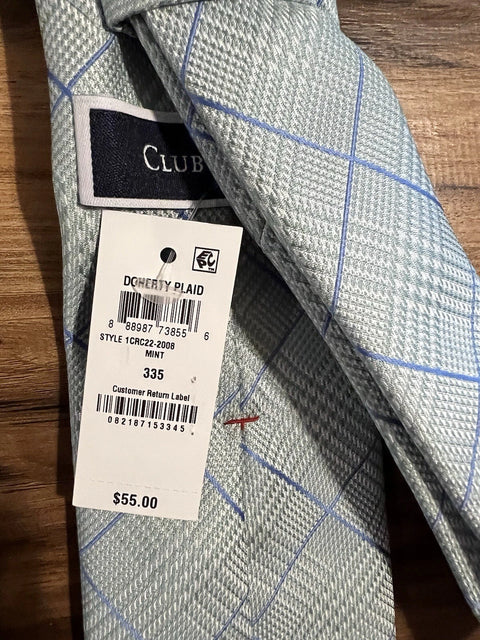 Club Room Men's Mint Green Plaid Tie |Club Room In Lebanon