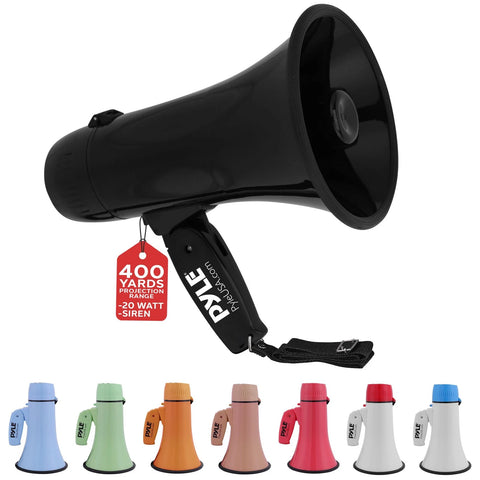 Pyle Black 20W Megaphone Bullhorn Portable & Adjustable Volume | Pyle In Lebanon