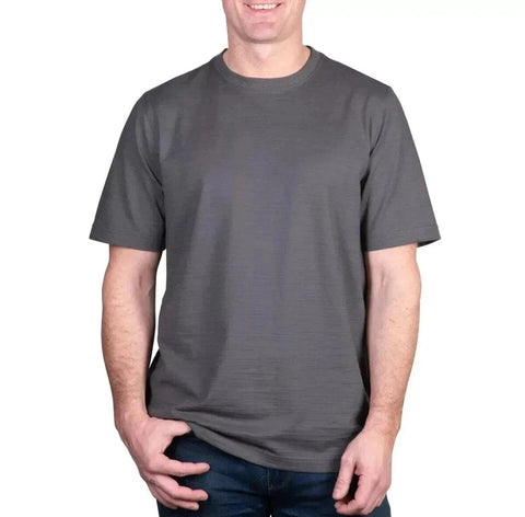 Kirkland Signature Men’s Dark Grey Pima Cotton Slub T-Shirt | Kirkland Signature In Lebanon