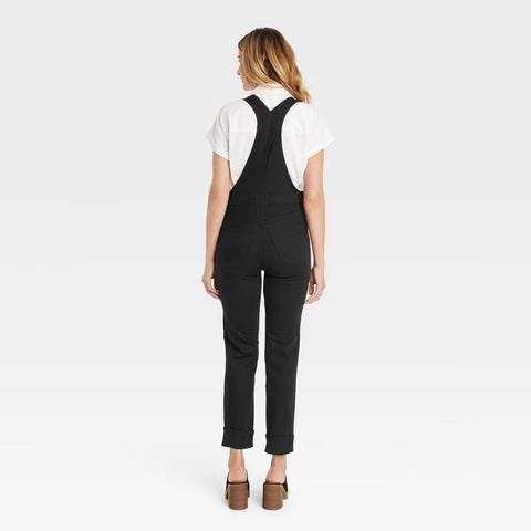 Universal Thread Women's Black 90's Slim Denim Overalls | Universal Thread In Lebanon