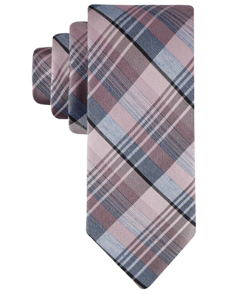 Calvin Klein Men's Blue & Pink Beau Plaid Tie | Calvin Klein In Lebanon
