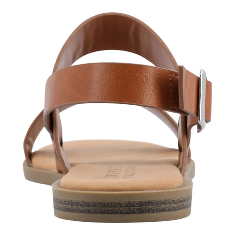 Journee Collection Women's Brown Lavine Multi Strap Sandals| Journee Collection in Lebanon