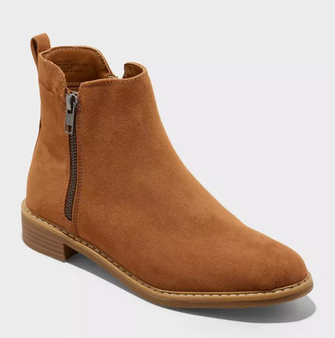 Universal Thread Women's Tan Suede Brenna Ankle Boots |Universal Thread In Lebanon
