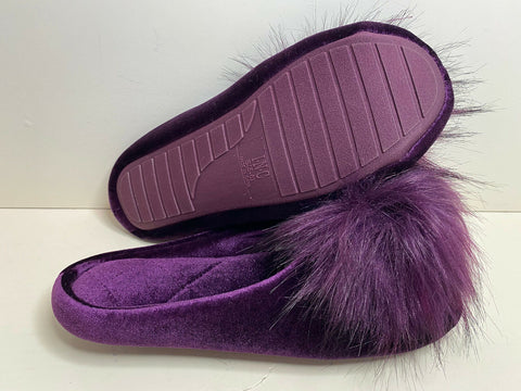 I.N.C Women's Purple Slipper  ACS97(shoes 61,63)