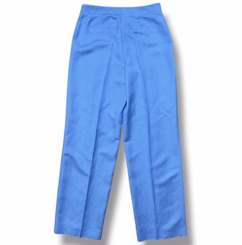 Anne Klein Women’s Baby Blue Plus Size  Wide Leg Linen Trousers |   Anne Klein  in Lebanon