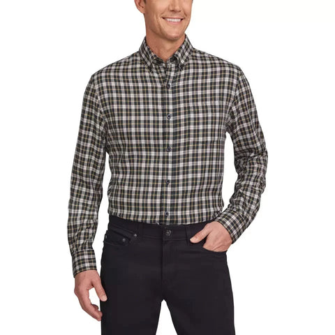 Lands End Men's Multicolor Checkered Long Sleeve Shirt | Lands End In Lebanon