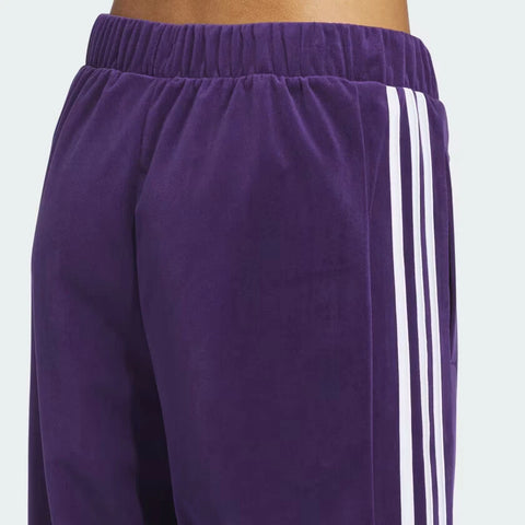 Adidas Women's Purple Glam Plush Velour Track Pants | Adidas In Lebanon