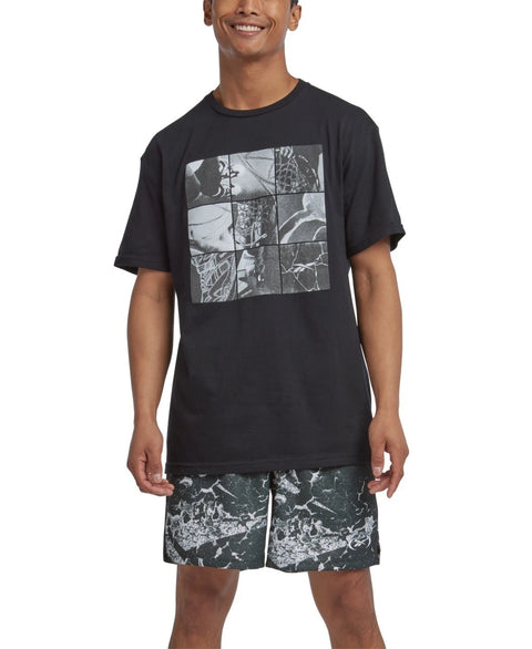 Reebok Men's Black Graphic Print Above the Rim Basketball T-Shirt | Reebok In Lebanon