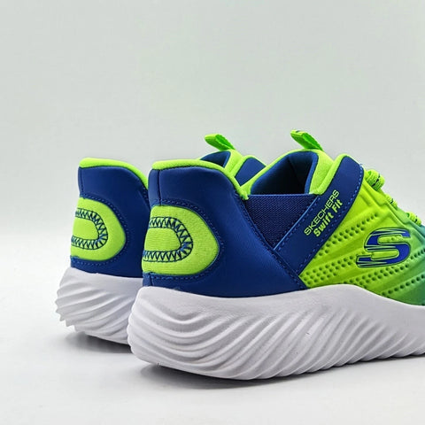 Skechers “Swift Fit” Boy's Green/Blue Cushioned Slip-On Sneakers | Skechers In Lebanon
