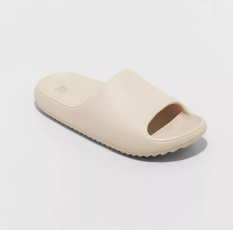 Wild Fable Women's Beige Robbie Slide Slippers | Wild Fable In Lebanon