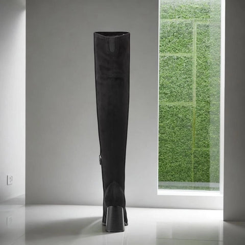 Nine West Women's Black Suede Begone2 Boots | Nine West In Lebanon