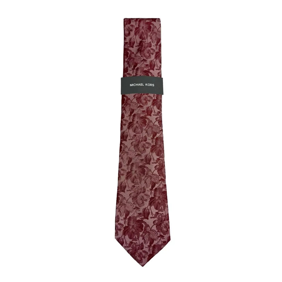 Michael Kors Men's Rose Red Carman Classic Floral TieNecktie| Michael Kors In Lebanon