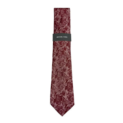 Michael Kors Men's Rose Red Carman Classic Floral Tie  Necktie  | Michael Kors In Lebanon