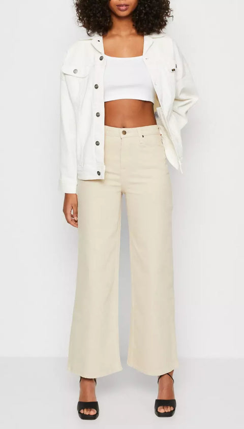 Lee Women's Beige Stella A Line Ultra Hi Waist Jeans | Lee In Lebanon